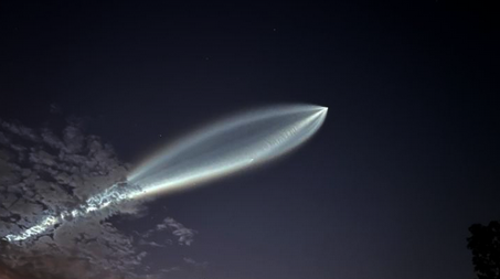 What happened during Falcon 9 rocket launch California?